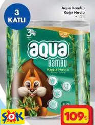 AQUA BAMBU KAĞIT HAVLU 12'Lİ